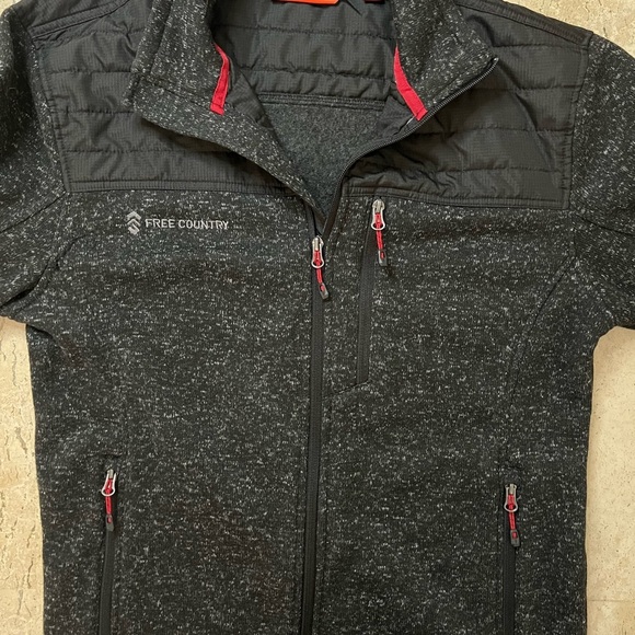 Free Country Frore Sweater-Knit Fleece Jacket - Men's Size Medium - Picture 3 of 9